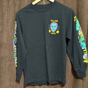 Killer Acid "No Bad Trips" black long sleeve t-shirt.